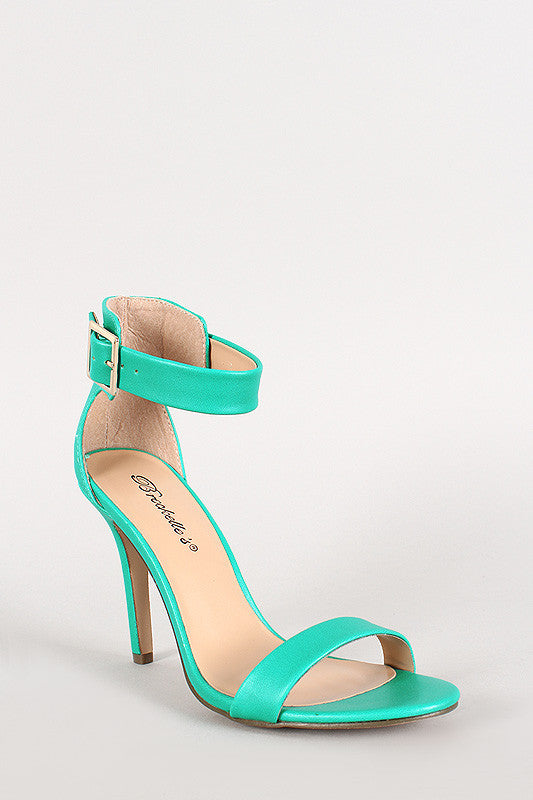 Breckelle Ankle Buckle Open Toe Heel