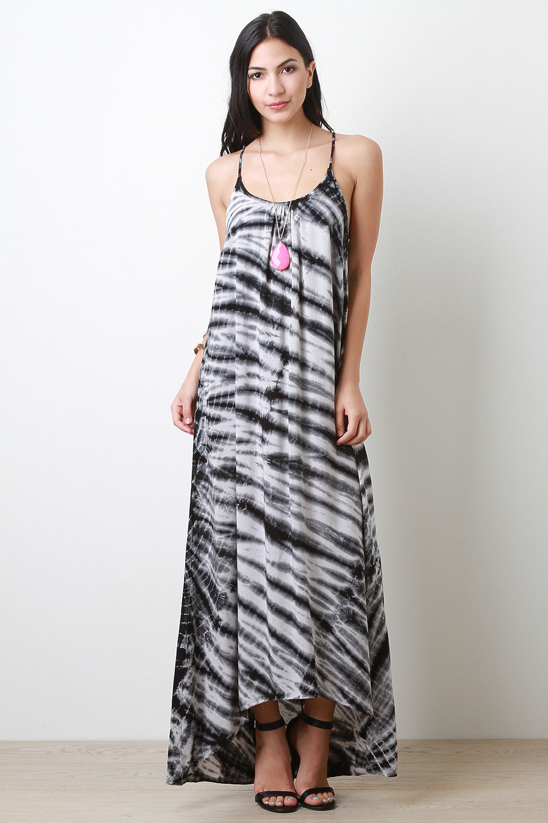 Bleach Dye Maxi Dress