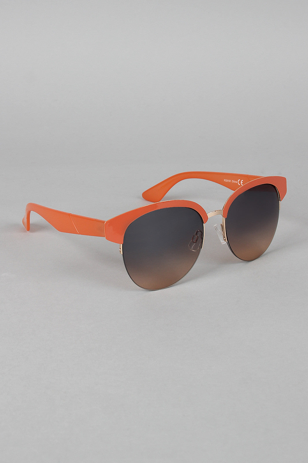 Enamel Clubmaster Sunglasses