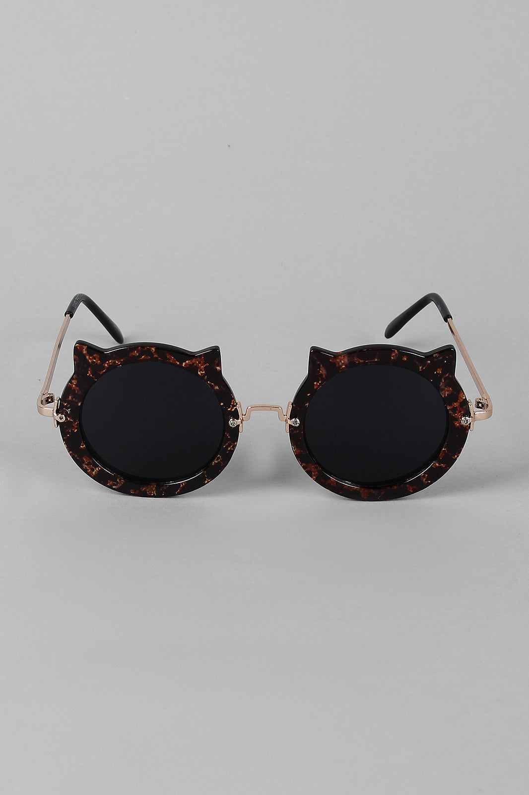 Cat Ears Round Sunglasses