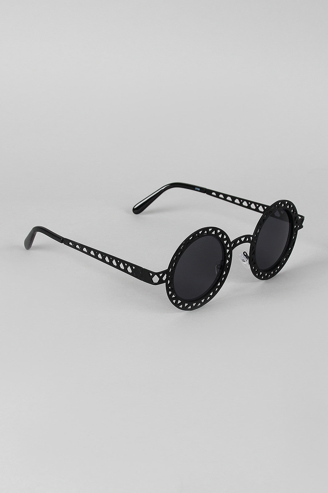 Lattice Round Eye Sunglasses