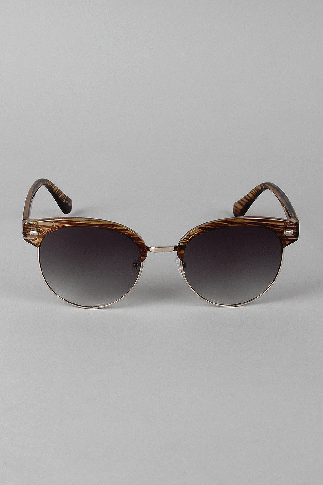 Round Clubmaster Sunglasses