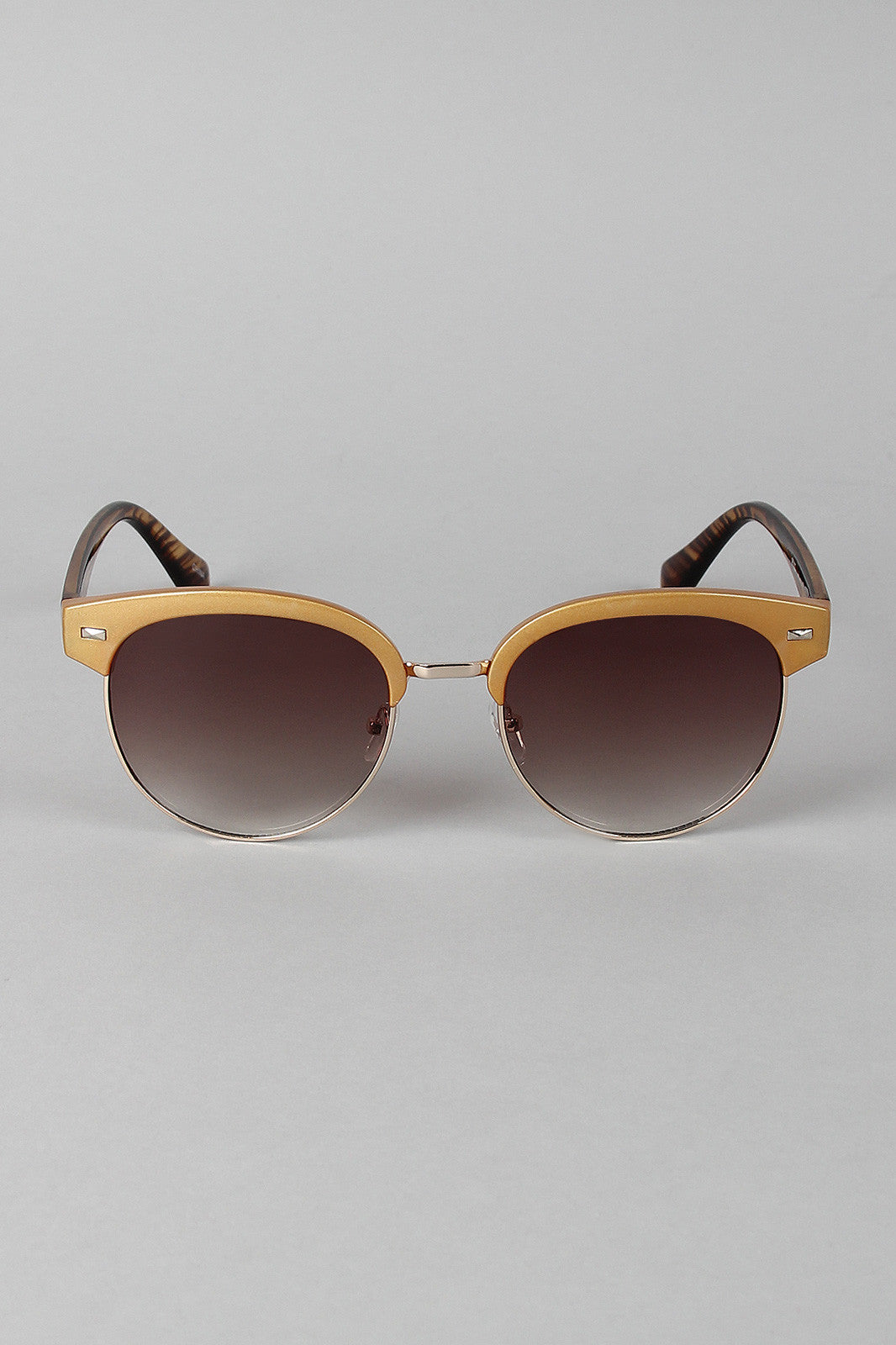 Round Clubmaster Sunglasses
