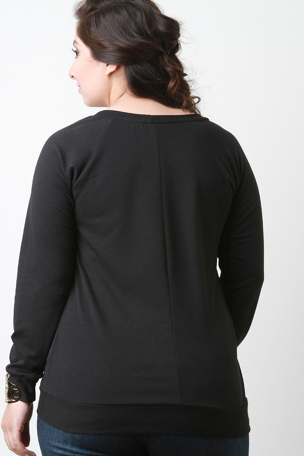 Infinite Heart Sweatshirt Top