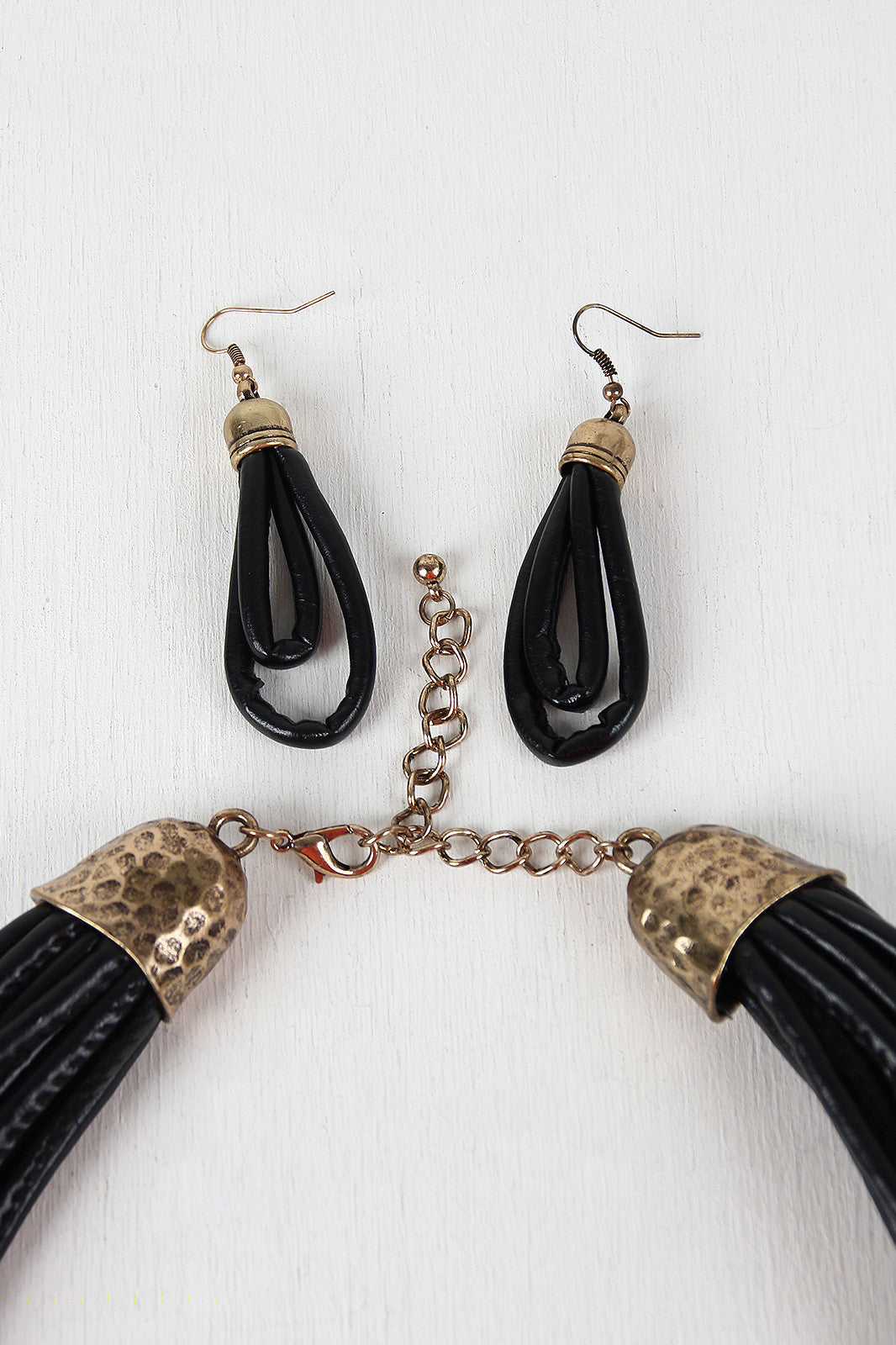 Metal Diamond Multistrand Necklace