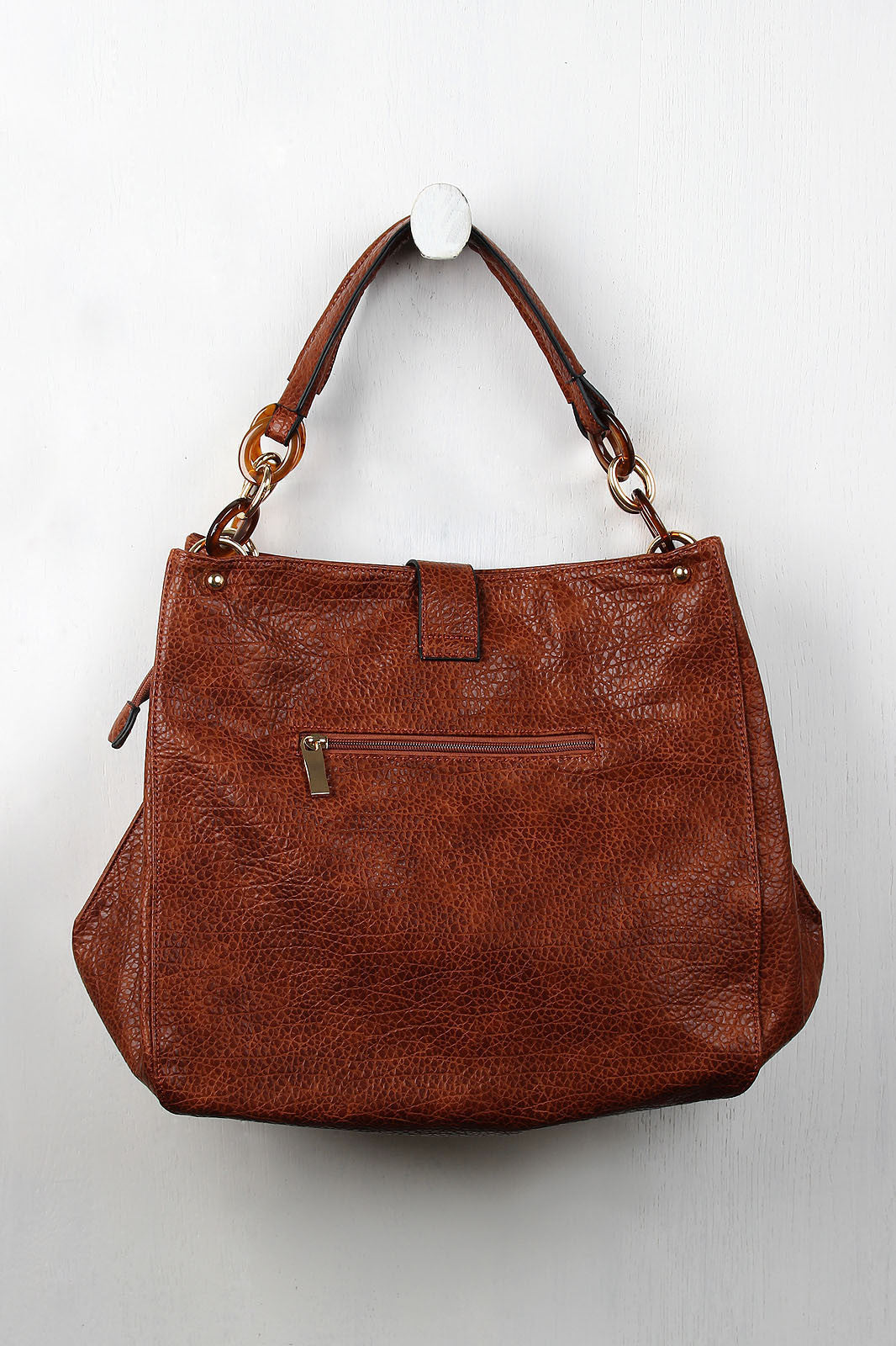 Pebbled Tassel Carryall Bag