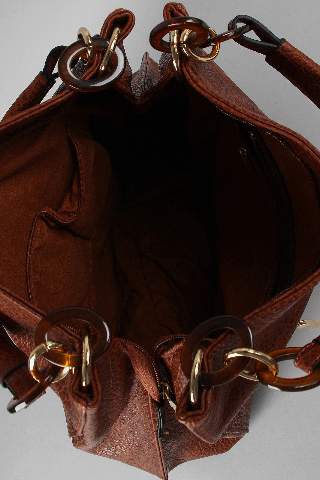 Pebbled Tassel Carryall Bag