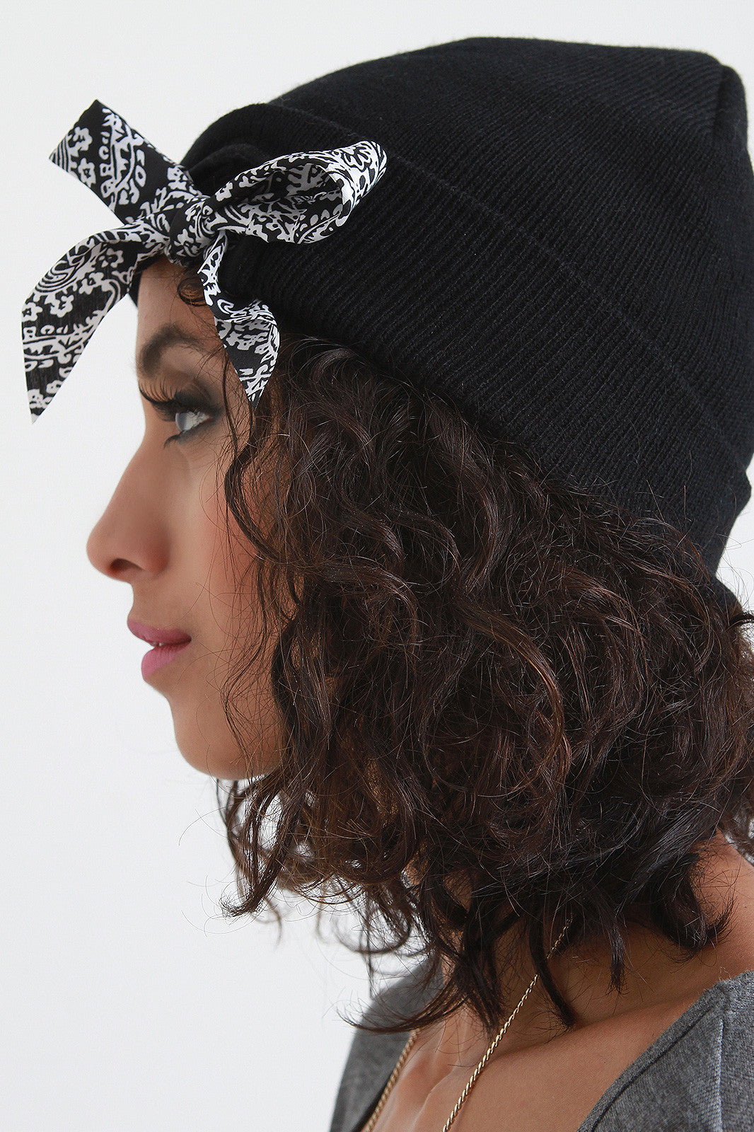 Bandana Bow Beanie