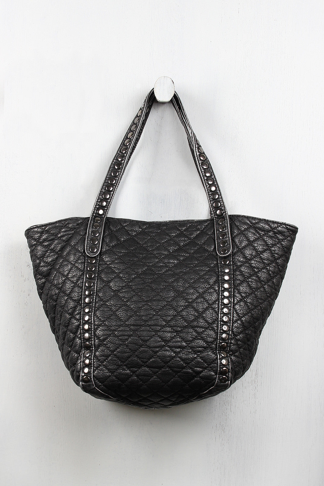 Quilted Metallic Leather Bag