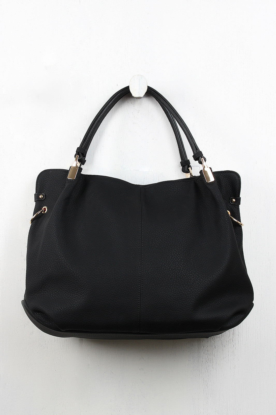 Pebbled Vegan Leather Carryall Bag